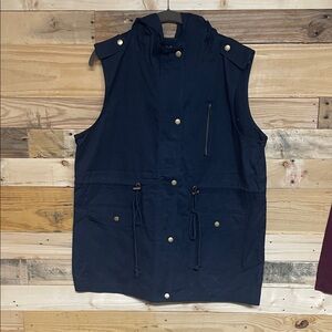 Zenana Outfitters size XL Navy Lightweight Utility Vest with Lots Of Pockets